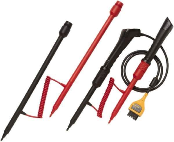 Fluke - Red/Black Electrical Test Equipment Probe Set - Use with Fluke BT520 Battersy Analyzers - All Tool & Supply