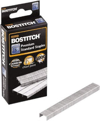 Stanley Bostitch - 1/4" Leg Length, Steel Standard Staples - 20 Sheet Capacity, For Use with All Standard Full-Strip Staplers - All Tool & Supply