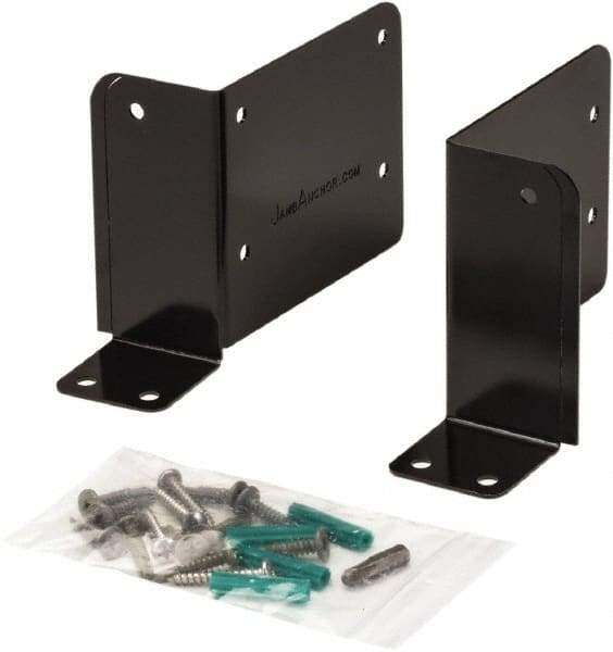 Door Innovation - 4-1/2;-2" Wide x 4" High, Electrostatic Powdered, Door Reinforcer - 1-3/4" Thick Door, Use with Left & Right Side Aluminum Door Jamb - All Tool & Supply