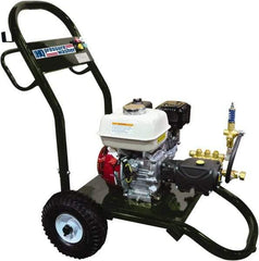 Value Collection - Gas, 14 hp, 3,700 psi, 4 GPM, Cold Water Pressure Washer - AR Triplex Ceramic Plunger, 50' x 3/8" Hose - All Tool & Supply