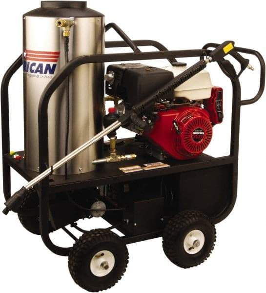 PRO-SOURCE - Gas, 11 hp, 3,000 psi, 4 GPM, Hot Water Pressure Washer - General Triplex Ceramic Plunger, 50' x 3/8" Hose - All Tool & Supply