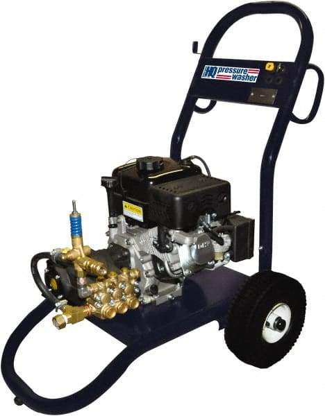 PRO-SOURCE - Gas, 4.6 hp, 2,400 psi, 2.5 GPM, Cold Water Pressure Washer - Heavy Duty Axial Cam, 50' x 3/8" Hose - All Tool & Supply