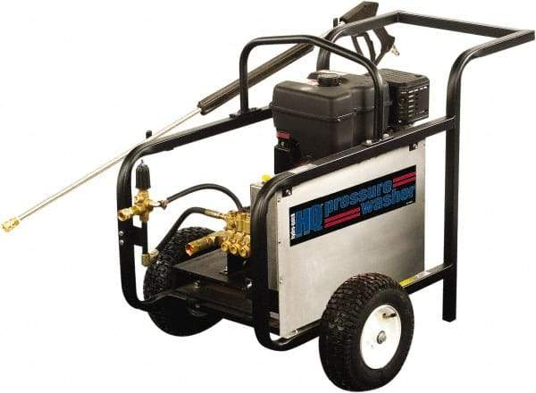 Value Collection - Gas, 13 hp, 3,500 psi, 4 GPM, Cold Water Pressure Washer - General Triplex Ceramic Plunger, 50' x 3/8" Hose - All Tool & Supply