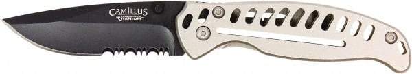 Clauss - 3" Blade, Drop Point Folding Knife - Stainless Steel - All Tool & Supply