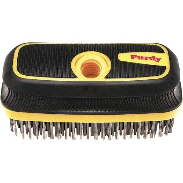 Purdy - Wire Surface Preparation Brush - 8" OAL, Cushioned Grip Handle - All Tool & Supply