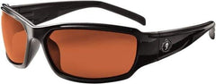 Ergodyne - Copper Lenses, Framed Polarized Glasses - Uncoated Lenses, Size Universal, Wrap Around - All Tool & Supply