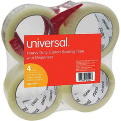 Universal One - 48mm Wide x 3mm Thick x 54.8m Long, 91004 Box Sealing & Label Protection Tape - Clear - All Tool & Supply