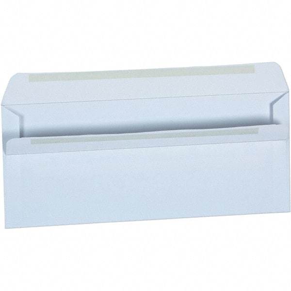 Universal One - 4.13" Long x 9.63" Wide Self Seal Business Envelope - White - All Tool & Supply