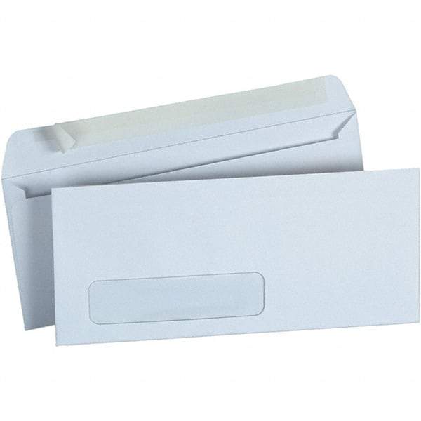 Universal One - 4.13" Long x 9.63" Wide Peel-Off Self-Seal Business Envelope - White - All Tool & Supply