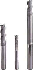 Seco - 4mm, 3 Flute, Single End, Solid Carbide, 0.2mm Corner Radius End Mill - 50mm OAL, 40° Helix, Right Hand Flute, 14mm LOC, Right Hand Cut - All Tool & Supply