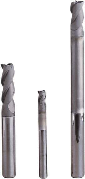 Seco - 3mm, 3 Flute, Single End, Solid Carbide, 0.3mm Corner Radius End Mill - 40mm OAL, 40° Helix, Right Hand Flute, 5mm LOC, Right Hand Cut, 15mm Extended Reach - All Tool & Supply