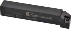 Kennametal - SCLP, Left Hand Cut, 5° Lead Angle, 3/4" Shank Height x 3/4" Shank Width, Positive Rake Indexable Turning Toolholder - 4-1/2" OAL, CP..32.5. Insert Compatibility, Series Screw-On - All Tool & Supply