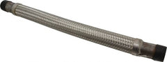 Made in USA - 24" OAL, 1-1/4" ID, 450 Max psi, Flexible Metal Hose Assembly - All Tool & Supply