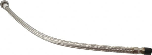 Made in USA - 30" OAL, 1/2" ID, 1,040 Max psi, Flexible Metal Hose Assembly - All Tool & Supply