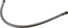 Made in USA - 36" OAL, 1/2" ID, 1,040 Max psi, Flexible Metal Hose Assembly - All Tool & Supply