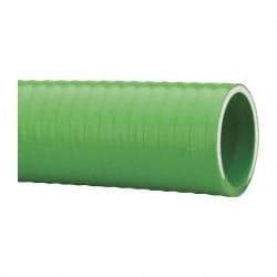 Made in USA - 1-1/2" Inside x 1-13/16" Outside Diam, PVC Liquid Suction & Discharge Hose - Green, 100' Long, 28 Vacuum Rating, 85 psi Working Pressure - All Tool & Supply