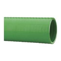 Made in USA - 2" Inside x 2-3/8" Outside Diam, PVC Liquid Suction & Discharge Hose - Green, 100' Long, 28 Vacuum Rating, 80 psi Working Pressure - All Tool & Supply