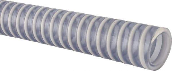 Made in USA - 3/4" Inside x 15/16" Outside Diam, PVC Liquid Suction & Discharge Hose - Clear, 100' Long, 28 Vacuum Rating, 105 psi Working Pressure - All Tool & Supply