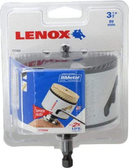 Lenox - 3-1/2" Diam, 1-1/2" Cutting Depth, Hole Saw - Bi-Metal Saw, Toothed Edge - All Tool & Supply