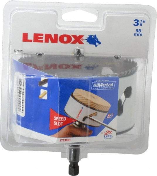 Lenox - 3-7/8" Diam, 1-1/2" Cutting Depth, Hole Saw - Bi-Metal Saw, Toothed Edge - All Tool & Supply