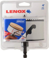 Lenox - 4" Diam, 1-1/2" Cutting Depth, Hole Saw - Bi-Metal Saw, Toothed Edge - All Tool & Supply