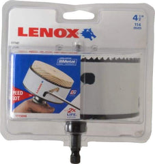 Lenox - 4-1/2" Diam, 1-1/2" Cutting Depth, Hole Saw - Bi-Metal Saw, Toothed Edge - All Tool & Supply