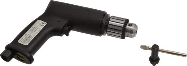 Ingersoll-Rand - 3/8" Keyed Chuck - Pistol Grip Handle, 3,800 RPM, 19 CFM, 0.5 hp, 90 psi - All Tool & Supply