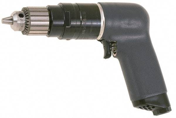 Ingersoll-Rand - 1/4" Keyed Chuck - Pistol Grip Handle, 6,000 RPM, 25 CFM, 0.75 hp, 90 psi - All Tool & Supply