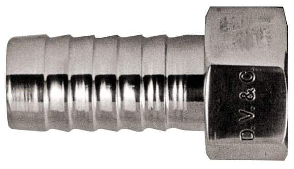 Dixon Valve & Coupling - 1-1/4" Stainless Steel Suction Female Coupling withNut - Short Shank - All Tool & Supply