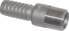 Dixon Valve & Coupling - 3/4" Pipe ID, Threaded Combination Nipple for Hoses - Male NPT, 316 Stainless Steel - All Tool & Supply