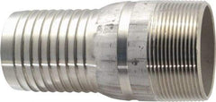 Dixon Valve & Coupling - 2" Pipe ID, Threaded Combination Nipple for Hoses - Male NPT, 316 Stainless Steel - All Tool & Supply