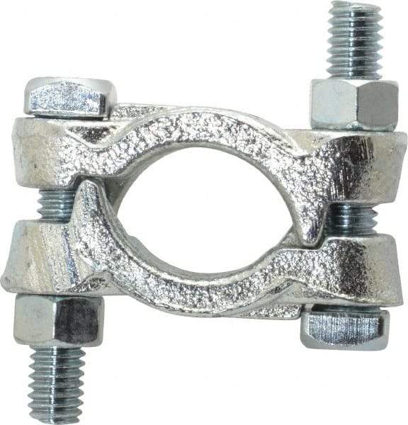 Dixon Valve & Coupling - 1-3/16 to 1-3/8" OD, Double Bolt Iron Clamp - Plated Malleable Iron - All Tool & Supply