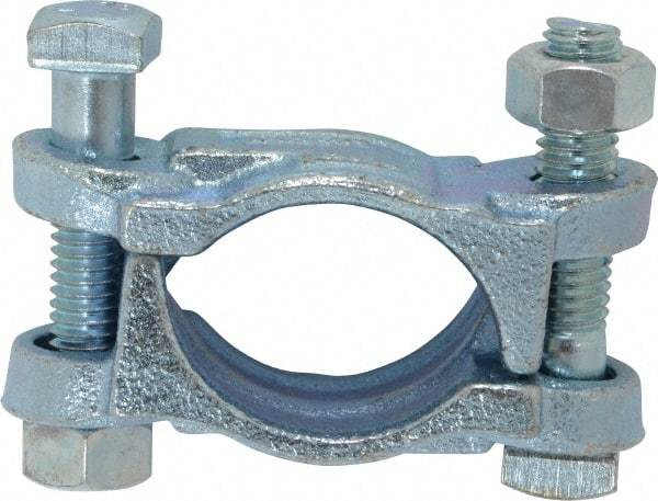 Dixon Valve & Coupling - 1-5/8 to 1-13/16" OD, Double Bolt Iron Clamp - Plated Malleable Iron - All Tool & Supply