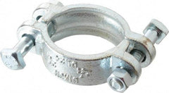 Dixon Valve & Coupling - 2-7/64 to 2-19/64" OD, Double Bolt Iron Clamp - Plated Malleable Iron - All Tool & Supply