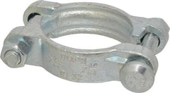 Dixon Valve & Coupling - 2-5/16 to 2-5/8" OD, Double Bolt Iron Clamp - Plated Malleable Iron - All Tool & Supply