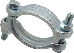 Dixon Valve & Coupling - 2-1/2 to 2-3/4" OD, Double Bolt Iron Clamp - Plated Malleable Iron - All Tool & Supply