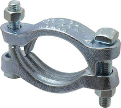 Dixon Valve & Coupling - 2-3/4 to 3-1/16" OD, Double Bolt Iron Clamp - Plated Malleable Iron - All Tool & Supply