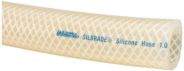 NewAge Industries - 1" ID x 1.36" OD, Cut to Length (50' Standard Length) Silicone Tube - Natural, 75 Max psi, 60 Shore A Hardness - All Tool & Supply