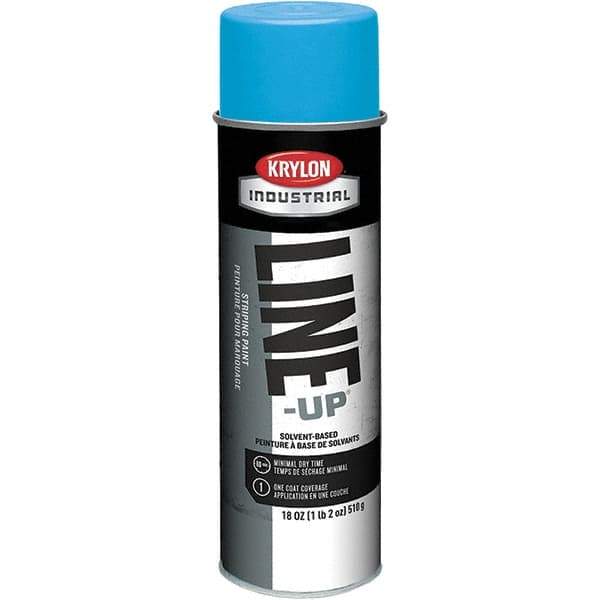 Krylon - 18 fl oz Blue Striping Paint - 234 to 332 Sq Ft/Gal Coverage, Solvent-Based Formula - All Tool & Supply