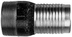 Campbell Fittings - 2-1/2" Pipe ID, Threaded Combination Nipple for Hoses - Stainless Steel - All Tool & Supply