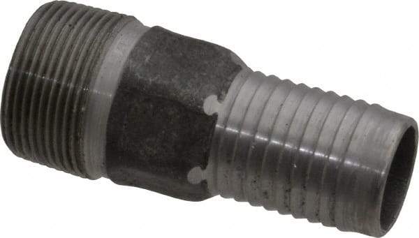 Campbell Fittings - 1-1/4" Pipe ID, Threaded Combination Nipple for Hoses - Steel - All Tool & Supply