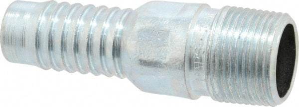 Campbell Fittings - 3/4" Pipe ID, Threaded Combination Nipple for Hoses - Plated Steel - All Tool & Supply