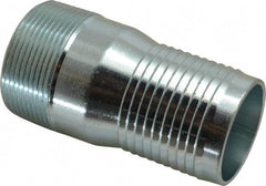 Campbell Fittings - 2-1/2" Pipe ID, Threaded Combination Nipple for Hoses - Plated Steel - All Tool & Supply