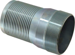 Campbell Fittings - 4" Pipe ID, Threaded Combination Nipple for Hoses - Plated Steel - All Tool & Supply