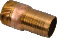 Campbell Fittings - 2" Pipe ID, Threaded Combination Nipple for Hoses - Brass - All Tool & Supply