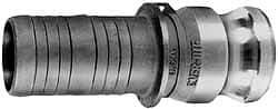 EVER-TITE Coupling Products - 5" Stainless Steel Cam & Groove Suction & Discharge Hose Male Adapter Hose Shank - Part E, 75 Max psi - All Tool & Supply