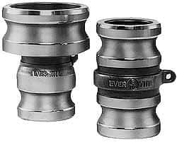 EVER-TITE Coupling Products - 6" Aluminum Cam & Groove Suction & Discharge Hose Spool Adapter - 6" Thread, 75 Max psi - All Tool & Supply