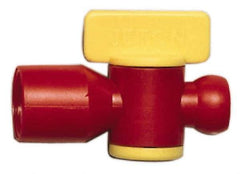 Value Collection - 2 Piece, 1/4" ID Coolant Hose NPT Valve - Female to Female Connection, POM Body, 1/4 NPT, Use with Snap Together Hose Systems - All Tool & Supply