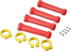 Value Collection - 1/2" Hose Inside Diam, Coolant Hose Extension Element Kit - Includes (4) 1/2" Element Clamps, (4) 1/2" Extension Elements, for Use with Snap Together Hose System, 8 Pieces - All Tool & Supply