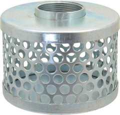 Kuriyama of America - 1-1/2" Hose, Round Hole Strainer - Plated Steel - All Tool & Supply